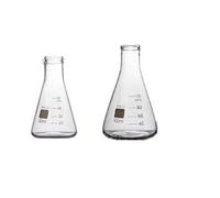 Rocwing - Borosilicate 3.3 Graduated Conical Glass Flask for Laboratory (50ml+100ml)