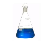 Rocwing Iodine Flask Heavy Duty Borosilicate Glass Erlenmeyer Stopper Narrow Mouth Flare Top (1 Piece 1000ml)