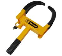RocwooD Caravan Wheel Clamp Lock Heavy Duty Anti Theft Protection Trailer Security 2 Keys Car Motorhome Adjustable Tyre Claw Boot Weather Resistant Safety