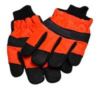 RocwooD Chainsaw Protective Leather Hi-Visibility Gloves Pro Extra Large Size 11 Class 0, 16m/s
