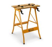 RocwooD Folding Workbench 100KG Capacity Non-Slip Rubber Feet Heavy Duty Steel Woodwork DIY Carpentry Saw Horse Foldable Design Easy Storage Adjustable Surface