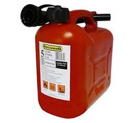 RocwooD Petrol Fuel Can 5 Litre Red Cannister Flexible Spout