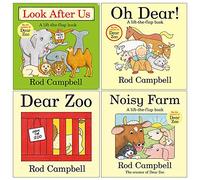 Rod Campbell Collection 4 Books Set (Look After Us, Oh Dear!, Dear Zoo, Noisy Farm)