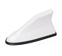 Rod Car Antenna Carbon Fiber Look Car Roof Top Mount Shark Fin Aerial Antenna Toppers Auto Radio AM FM Signal Amplifier Car Antenna(A-white)