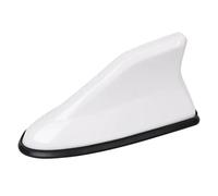 Rod Car Antenna Look Car Roof Top Mount Shark Fin Aerial Antenna Toppers Auto Radio AM FM Signal Amplifier Car Antenna(WHITE)
