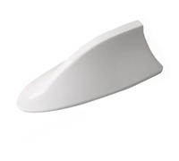 Rod Car Antenna Universal Carbon Fiber Look Car Roof Top Mount Shark Fin Aerial Antenna Toppers Auto Radio AM FM Signal Amplifie Car Antenna(White)