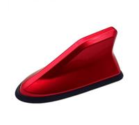Rod Car Antenna Universal Carbon Fiber Look Car Roof Top Mount Shark Fin Aerial Antenna Toppers Auto Radio AM FM Signal Amplifier Car Antenna(Red)
