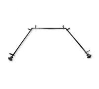 Rod Desyne 13/16" Moyat Bay Window Curtain Rod, 20-36", 38-72", Black