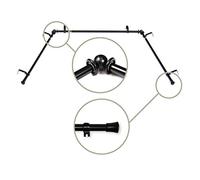 Rod Desyne 5/8 inch Bay Curtain Rod, 20-36 inch, 38-72 inch, Black