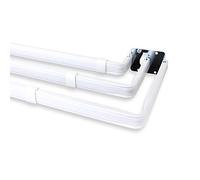 Rod Desyne Triple Curtain Rod, White, 28-48"