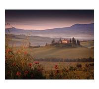 Rod Edwards First Light Tuscany Canvas Print Multicoloured (80Cm X 60Cm)