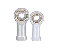 Rod End Bearing,2pcs M8x1.25mm Male/Female Thread Rod End Bearings, SIL8T/K Type Right Hand/Left Hand Thread Rod End Joint Bearings (Color : Internal Thread, Size : SIL8T/K(Left M8*1.25))