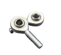 Rod End Bearing 5Pcs Rod End Bearing 5mm 6mm 8mm10mm 12mm M5 M6 M8 M10 M12 SA SI T/K Ball Right Left Threaded Self-Lubricating Joint Bearings(Male 10mm,LEFT THREAD_2PCS)