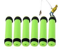 Rod Floats Fishing Poles - 20x4x1cm Floating Gear, EPE Foam Cushions, 6PCS Kayak Rod Floaters with Straps | Lightweight Fishing Accessories for Boats Kayaks and Outdoor Water Adventures