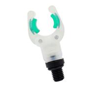 Rod Holder Fork Head for Shore Night Fishing, Glow Insert Design, Soft Rod Pads and Threaded Base for Fishing Setups Glow Holder Fork Head Shore Setup Low Light Angler Threaded Rest Mount Carp Surf