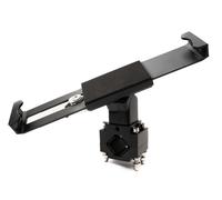 Rod holder with lock attachment in black for tablet from 7" to 10.5"