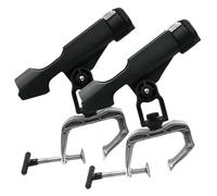 Rod Holders For Fishing Boat, 2Pcs Fishing Rod Holders For Boat, Aluminium Alloy 360° Angle Adjustment Non Slip With Locking Clip For, Kayak for Outdoors