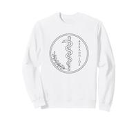 Rod of Asclepius Greek Medicine Symbol Medical Student Sweatshirt