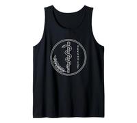 Rod of Asclepius Greek Medicine Symbol Medical Student Tank Top