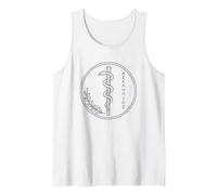 Rod of Asclepius Greek Medicine Symbol Medical Student Tank Top