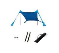 Rod Outdoor Shade Canopy Tent Set for Beach Relaxation and Picnic Use, Portable Polyester Sun Shelter Cover Camp Rest Stop Outdoor Polyester Iron Canopy Travel