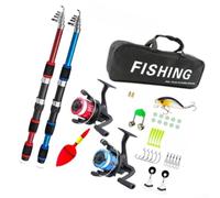 Rod Reel Set 2.1m 5.2:1 Ratio EVA Handle Rod Reel Set 2.1m | Adjustable front drag, handles 4/120 to 6/160 lbs, steady braking, prevents line breakage