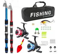 Rod Reel Set 2.1m 5.2:1 Ratio EVA Handle Rod Reel Set 2.1m | Adjustable front drag, handles 4/120 to 6/160 lbs, steady braking, prevents line breakage