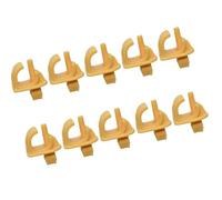 Rod Retainer Clip Pack | Molded Push Mount Fastener for Engine Bay Replacement Tasks, Garage Spare Storage, Workshop Backup Supply, 10