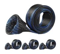 Rod Sleeves | Protective Equipment Socks | Elastic Sturdy Protective Storage Stocking Tools for Beach Lake Garage Pier River Kayak Boat Deck Surf and Shore, Blue Black, riferimento alla