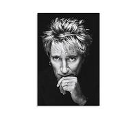 Rod Stewart Classic Rock Star Poster Wall Art Poster and Canvas Art Picture Print Modern Family bedroom Aesthetic Decor Posters 08x12inch(20x30cm)