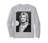 Rod Stewart Faces Singer & Solo Artist Portrait 1980 Long Sleeve T-Shirt