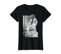 Rod Stewart Faces Singer Striped Jacket in 1975 T-Shirt, Women, Black, Small