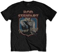 Rod Stewart 'Forever Crest' T-Shirt (Extra Large) Black