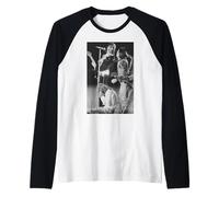 Rod Stewart Ian McLagan Ronnie Wood Faces On Tour Raglan Baseball Tee