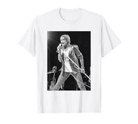 Rod Stewart Live On Stage Faces Singer By Allan Ballard T-Shirt