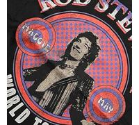 Rod Stewart Vest Top World Tour Maggie May Logo Official Unisex Black L