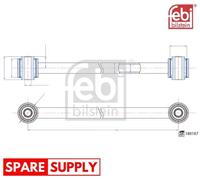 ROD/STRUT, WHEEL SUSPENSION FOR MERCEDES-BENZ FEBI BILSTEIN 188187