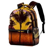 RODAILYCAY Beautiful Tropical Landscape Scene Travel Laptop Backpack, 16 Inch Large School Backpacks for Teen Boys and Girls, WaterProof Computer Bag Bookbag