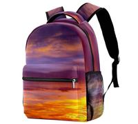 RODAILYCAY Cloudy Sky Dawn Travel Laptop Backpack, 16 Inch Large School Backpacks for Teen Boys and Girls, WaterProof Computer Bag Bookbag