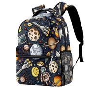 RODAILYCAY Cute Backpack for Teen, Girls, Boys, Space Planet Universe Large Capacity Bookbag, Travel Laptop Backpack, Water Resistant College School Bag