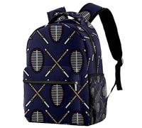 RODAILYCAY Kendo Is Cool Travel Laptop Backpack, College High School Backpack, Large Capacity Bookbag, Cute Backpack for Men Women