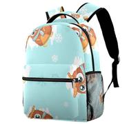 RODAILYCAY Kids Backpack, Cute Little Owl Pattern School Backpack, Waterproof Rucksack Casual Daypack, Book Bag Laptop Bag for Men Women