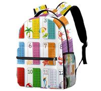 RODAILYCAY Kids Backpack, Mathematical Multiplication Table School Backpack, Waterproof Rucksack Casual Daypack, Book Bag Laptop Bag for Men Women