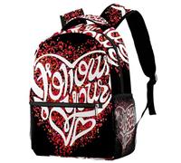 RODAILYCAY Laptop Backpack, Follow Your Heart Love Durable School Backpack for College High School, Water Resistant Travel Hiking Ruckpack