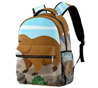 RODAILYCAY Laptop Backpack, Gopher Mammals in Mountain Durable School Backpack for College High School, Water Resistant Travel Hiking Ruckpack