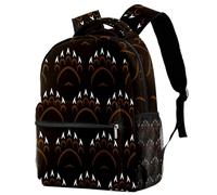 RODAILYCAY Laptop Backpack, Grizzly Bear Claw Durable School Backpack for College High School, Water Resistant Travel Hiking Ruckpack
