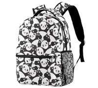 RODAILYCAY Laptop Backpack, Panda National Treasure Durable School Backpack for College High School, Water Resistant Travel Hiking Ruckpack