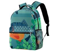 RODAILYCAY Laptop Backpack, Piranha Durable School Backpack for College High School, Water Resistant Travel Hiking Ruckpack