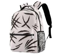 RODAILYCAY Laptop Backpack, Scratch Marks Durable School Backpack for College High School, Water Resistant Travel Hiking Ruckpack