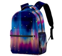 RODAILYCAY Northern Lighst Travel Laptop Backpack, College High School Backpack, Large Capacity Bookbag, Cute Backpack for Men Women